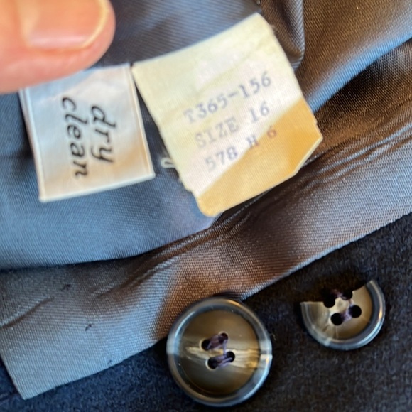 Pendleton 100% Wool Blazer Lined Women's 16 Blue Button Preppy Career Classic - Picture 17 of 17